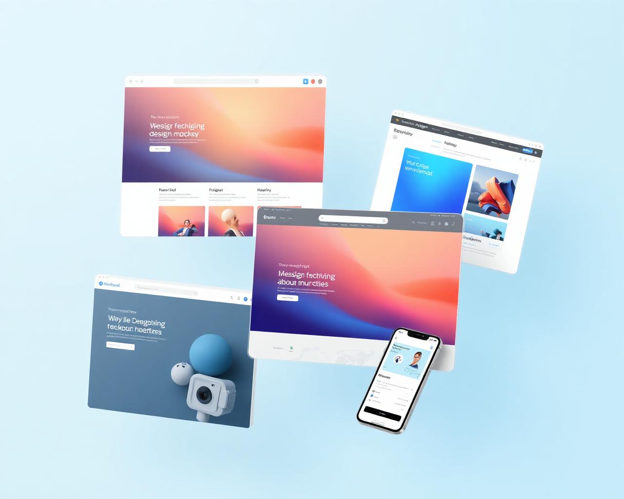 Website mockups